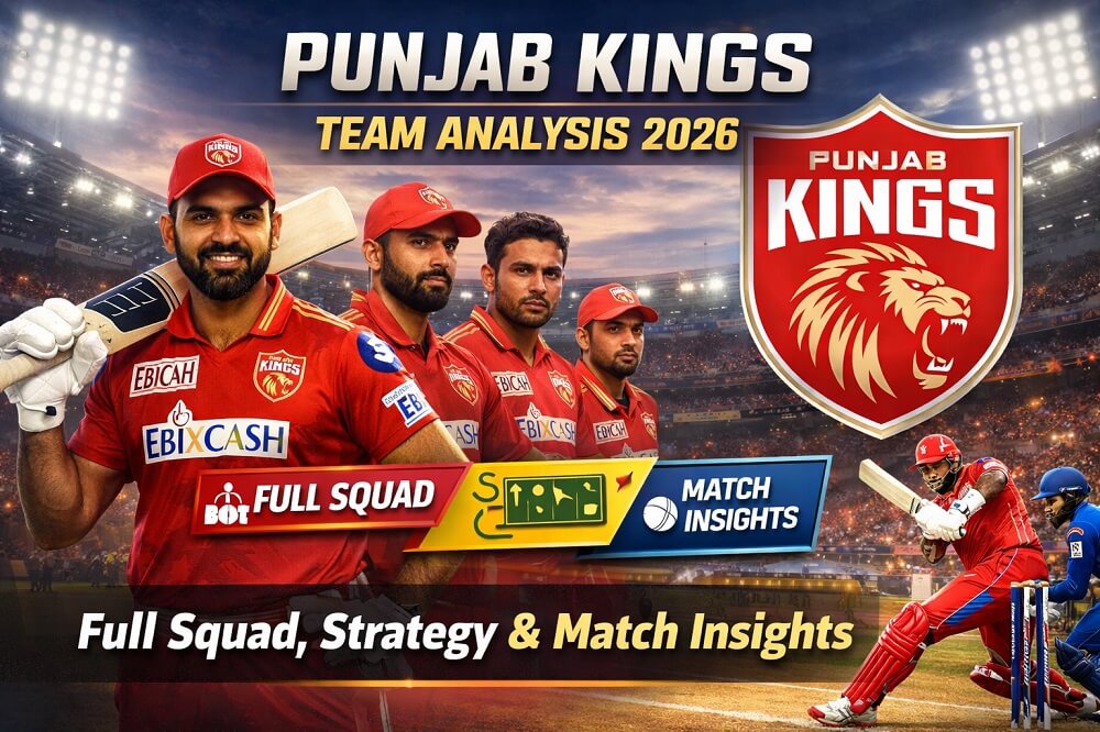 Punjab Kings Team Analysis 2026 – Full Squad, Strategy & Match Insights